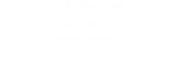 Christian Smith Tel: 01344 204948  info@christianbathrooms.co.uk  